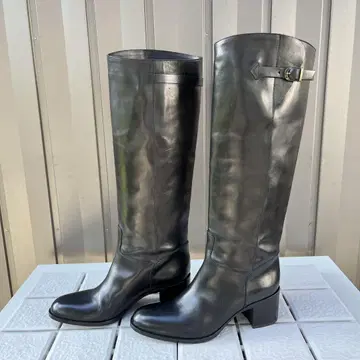 36 SARTORE 롱 부츠 블랙 가죽 사토레 23