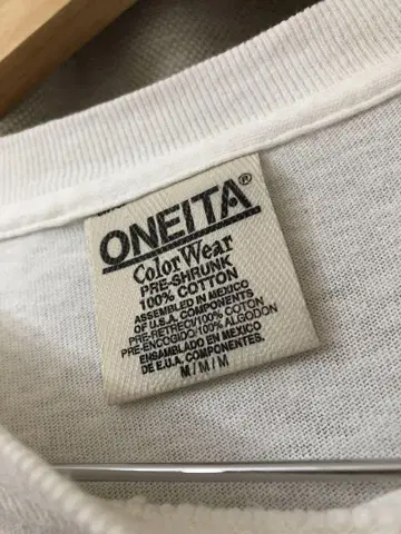 90s ONEITA 화이트 T셔츠 M