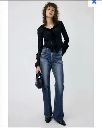 MOUSSY MVS D/BLU FLARE 사이즈 25