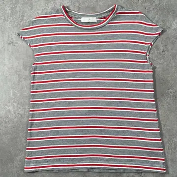 [ 새상품급 ] LE SOUK 루스쿠 일본제 보더 티셔츠 38 (M)