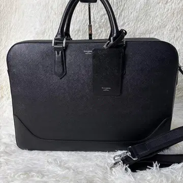 새상품급 PELLE MORBIDA 캐피타노 블랙 비즈니스 핸드백