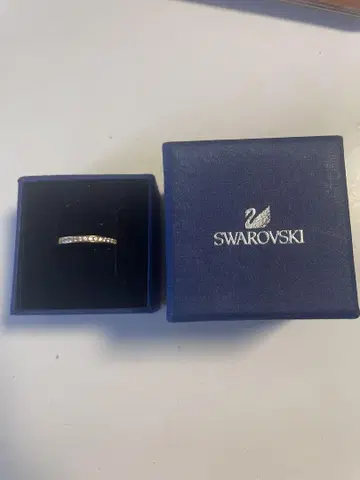 Swarovski 크리스탈 반지 Rare 로즈 골드 60