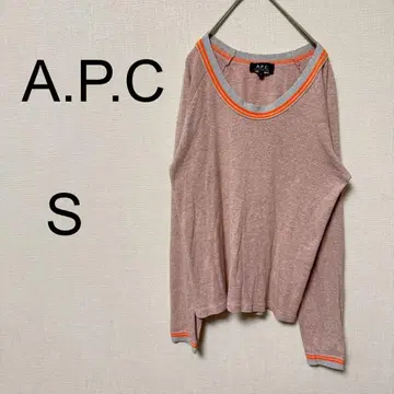 아페쎄 A.P.C. 긴팔 티셔츠 [ S ] 스트라이프 라인 라운드넥