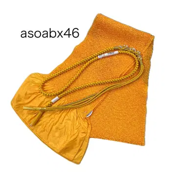 asoabx46 새상품 세미 포멀 오비 장식 천 허리띠 2점 set