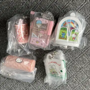 산리오 캐릭터즈 레트로 미니어처 참 2 5종 컴프 세트