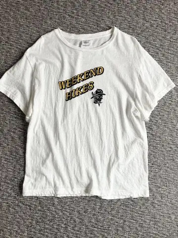 SHINZONE 신존 WEEKEND HIKES TEE WHITE