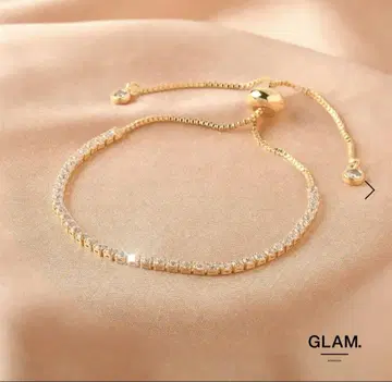GLAM 지르코니아 테니스 체인 팔찌