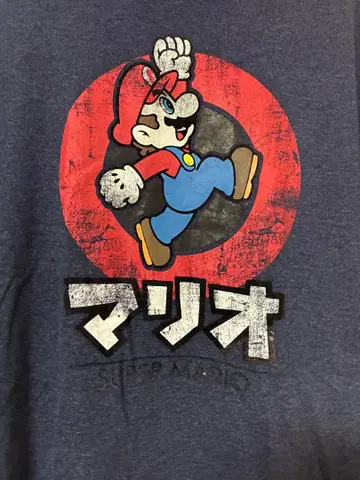 마리오 T셔츠 네이비