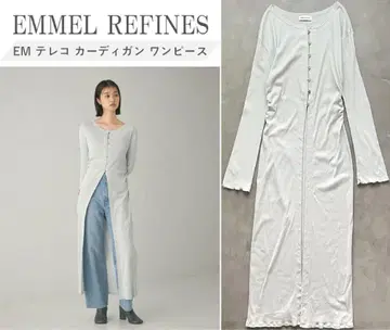 EMMEL REFINES 가디건 원피스 LT.BLUE