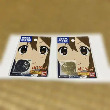 케이온! 데코레이션 메탈 시트 아키야마 미오 히라사와 유이 2종 세트