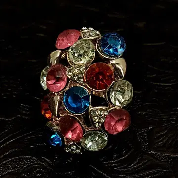 빈티지 로즈 골드 앤티크 반지 지르코니아 14호