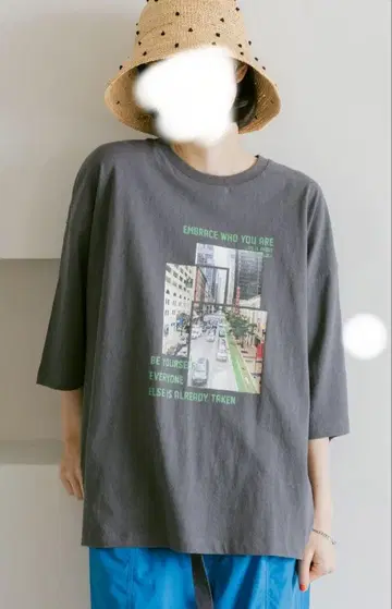 니코앤드 백 패브릭 CITY 사진 T셔츠