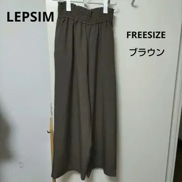 렙심 린넨라이크 드라이 시리즈 개더 와이드 스트레이트 팬츠 FREE