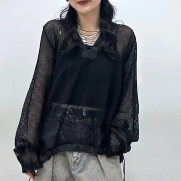 JEANASIS 메쉬 아노락 후디