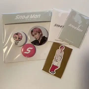 SnowMan 팝업 캔뱃지 트레이딩 카드 사쿠마