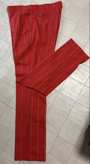 새상품급 le coq sportif 스트라이프 팬츠 허리 88cm