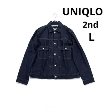 유니클로 데님 자켓 2nd TYPE2 다크 네이비 네이비 L 남성용