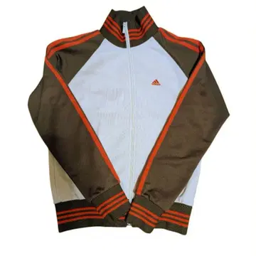 [ 새상품급 ] adidas 트랙 자켓 자수 로고 크림 브라운