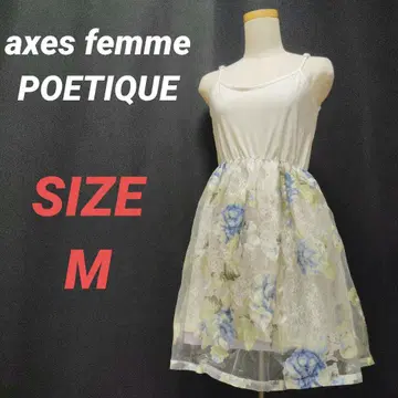 axes femme POETIQUE 꽃무늬 쉬폰 도킹 원피스 레이스