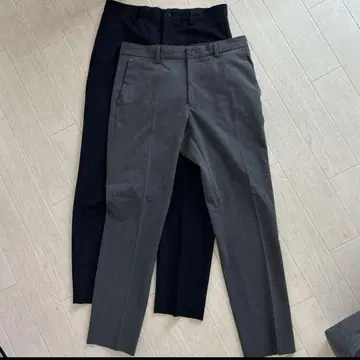 H&M 슬림핏 비즈니스 팬츠 수트 바지 2개 세트