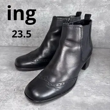 [ 새상품급 ] ing ing 사이드 고어 부츠 윙 칩 사이드 지퍼 가죽
