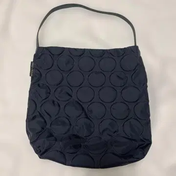 일본제 바구니 토트백 블랙 도트