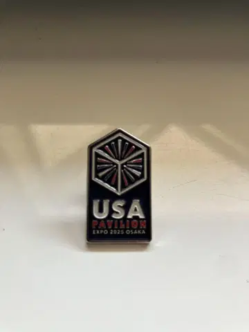 [레어] 오사카 간사이 만박 USA 파빌리온 핑배지