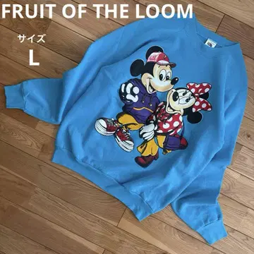 레어 FRUIT OF THE LOOM 미키 미니 맨투맨 USA제
