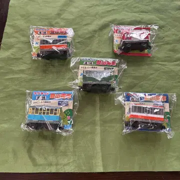 하코네 등산철도 미니 기차 모형 자석 연결 기념품 새상품 5세트