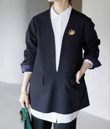 SLOBE IENA V넥 풀오버 자켓 38
