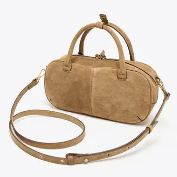 ZARA 더블 핸들 프릿 스웨이드 미니 백