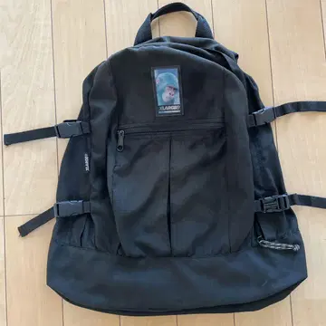 XLARGE 블랙 백팩 원숭이 프린트