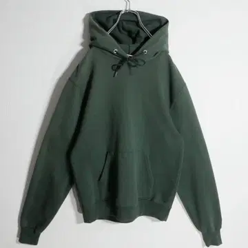 챔피온 무지 후드티 풀오버 자수 L 그린