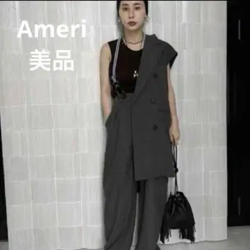 Ameri MANNISH BALLOON SUSPENDERS PANTS