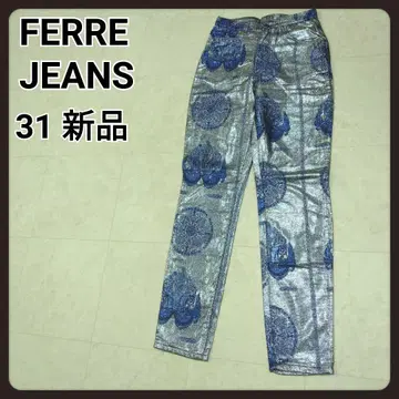 페레 진스 라메 팬츠 31 새상품 FERRE JEANS
