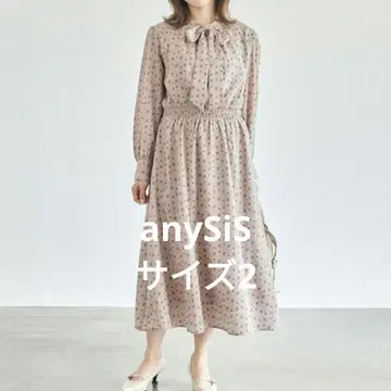 anySiS [세탁 가능] 2WAY 보타이 원피스 2 M 모노그램 조