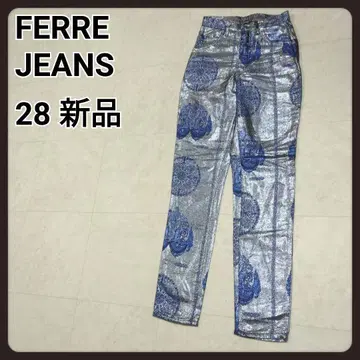 FERRE JEANS 페레 지 라메 팬츠 28 새상품