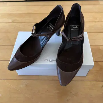 RABOKIGOSHI 브라운 하이힐 펌프스 23.5cm