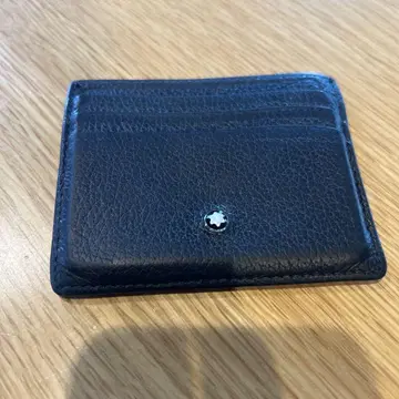 MONTBLANC 블랙 가죽 카드 케이스