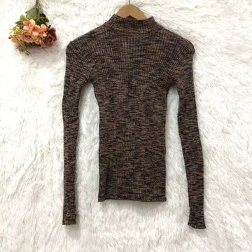 DANS RIVIERE 믹스 하이넥 니트 [ F ] 울 일본제