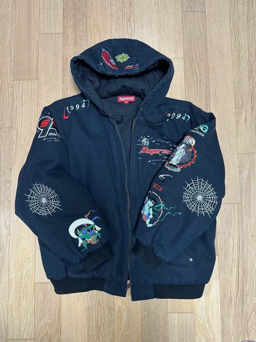 Items Similar to [M] Supreme Reflective Arc Hooded Work Jacket 