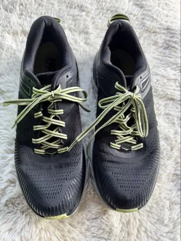 HOKA Bondi 7 블랙/라임