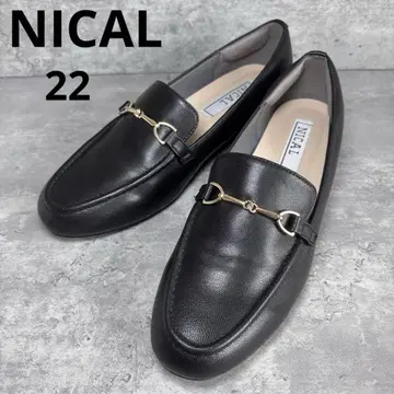 [ 새상품 ] NICAL 니카 스퀘어토 비트 로퍼 블랙 22cm