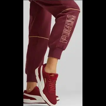 [ 새상품 미사용 푸마 PUMA 파워 데코 그램 팬츠 AUBERGINE