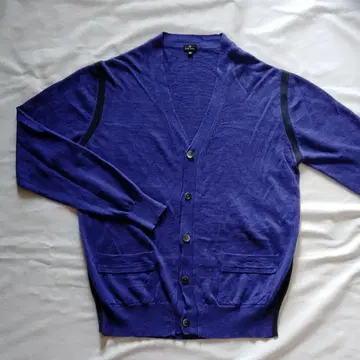 M 사이즈 PS Paul Smith 린넨 가디건 퍼플