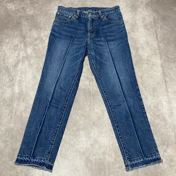 사카이 sacai 데님 팬츠 청바지 크롭 센터 크리즈 1
