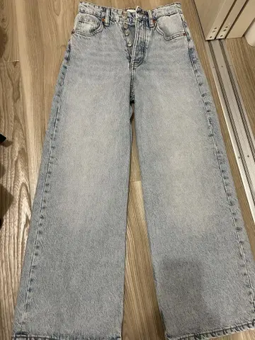 ZARA 스트레이트 데님 라이트 블루
