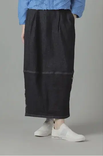 ZUCCa 스트레치 데님 스커트 M 네이비