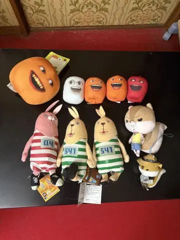 오렌지 우사비치 봉제 인형 묶음 판매