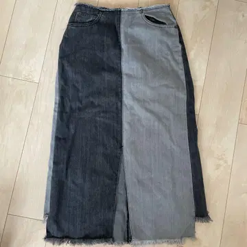 MOUSSY 데님 롱 스커트